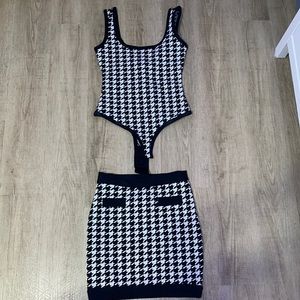 Women’s black and white matching set